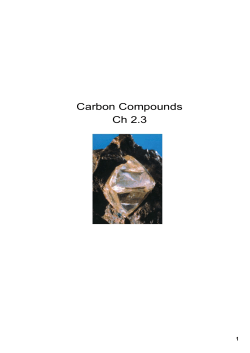 Carbon Compounds Ch 2.3