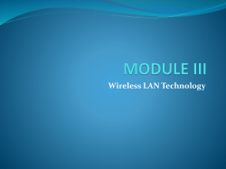 Module 3.3 Wireless LAN Tech