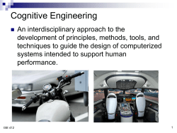 Cognitive Engineering