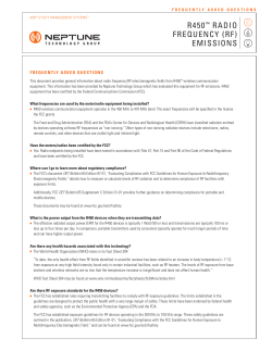 r450&trade; radio frequency (rf) emissions