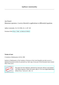 Monotone operators. A survey directed to applications to differential