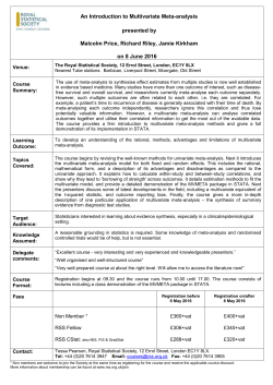 psi training course - Royal Statistical Society