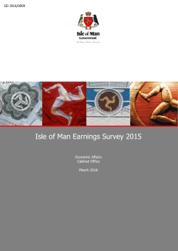 Earnings Survey 2015 - Isle of Man Government