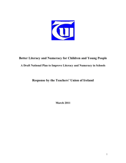 A national plan to improve literacy and numeracy in schools is overdue