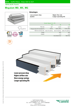 Lower pressure drop Higher airflow rate More energy savings