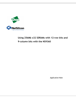 Using 256Mb x32 SDRAMs with 12-row bits and 9