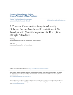 A Constant Comparative Analysis to Identify Onboard Service Needs