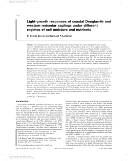 Light-growth responses of coastal Douglas-fir and western