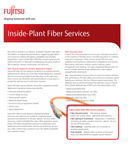 Inside-Plant Fiber Services