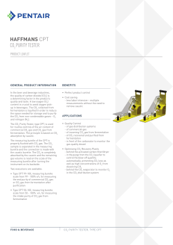 CO2 Purity Tester - Haffmans