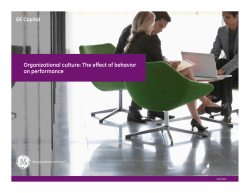 Organizational culture: The effect of behavior on performance