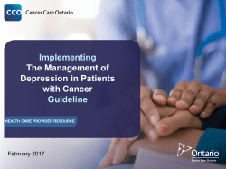 PowerPoint Template - Cancer Care Ontario