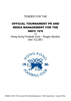 TENDER - HKFC Rugby