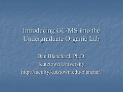 ACS GC/MS Presentation