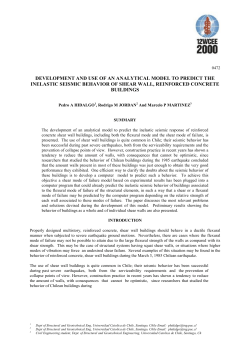 development and use of an analytical model to predict the inelastic