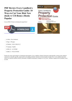 PDF Review Every Landlord s Property Protection