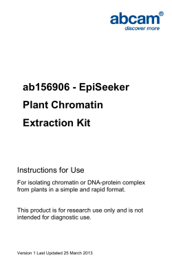 ab156906 - EpiSeeker Plant Chromatin Extraction Kit