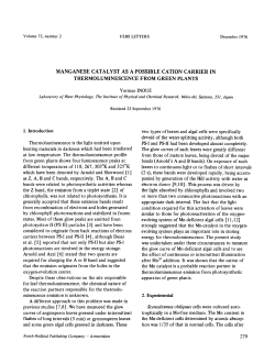 manganese catalyst as a possible cation carrier in