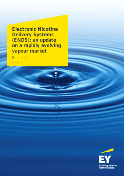 Electronic Nicotine Delivery Systems (ENDS): an update on a