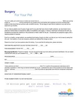 CITY, STATE &ndash; Month XX, 200X &ndash; (NAME OF CLINIC