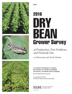 2016 Dry Bean Grower Survey of Production