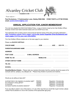 ACC Template - Alvanley Cricket Club
