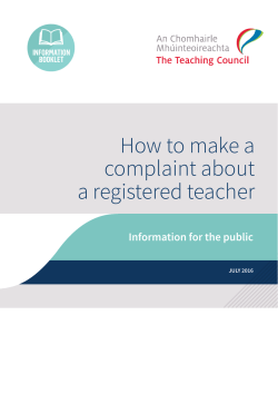 How to make a complaint about a registered