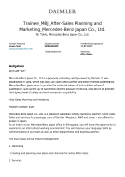 Trainee_MBJ_After-Sales Planning and