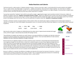 The formal name for a redox reaction is "oxidation reduction reaction,"