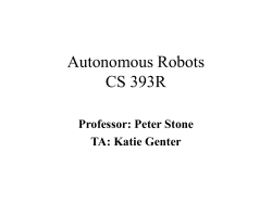 Robotics - UT Computer Science