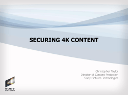 Securing 4k Content - ct20120514 (tjw 15May2012..