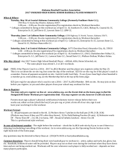 Alabama Baseball Coaches Association 2017 UNSIGNED HIGH