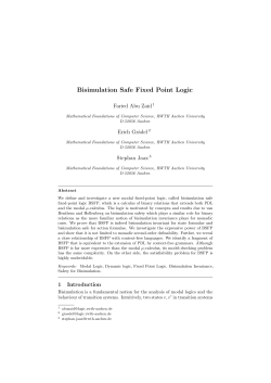 Bisimulation Safe Fixed Point Logic