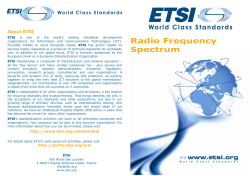 Radio Frequency Spectrum
