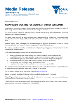 new powers working for victorian energy consumers