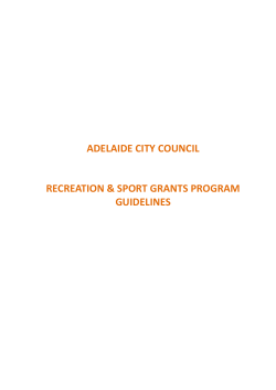 How are the recreation and sports grants assessed?