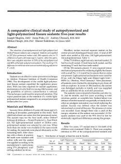 A comparative clinical study of autopolymerized and light