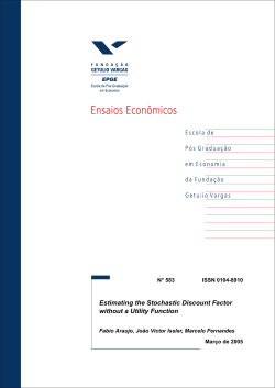Estimating the Stochastic Discount Factor without a Utility Function