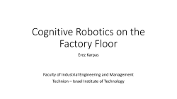 Cognitive Robotics