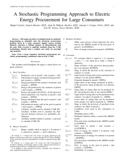 A Stochastic Programming Approach to Electric Energy Procurement