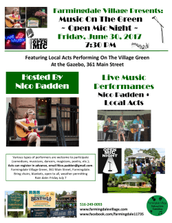 Music On The Green ~ Open Mic Night
