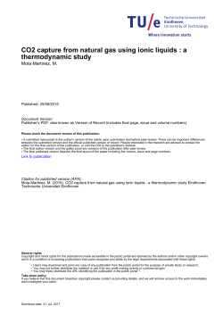 CO2 capture from natural gas using ionic liquids : a