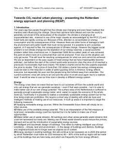presenting the Rotterdam energy approach and planning (REAP)