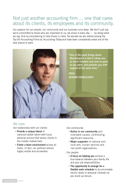 Not just another accounting firm one that cares