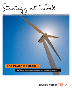 EDF Energy drives employee engagement and high performance