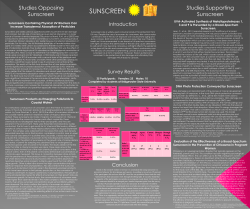 Sunscreens Containing Physical UV Blockers Can