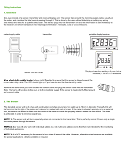 Fitting Instructions 1. Overview Eco