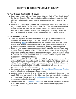 how to choose your next study