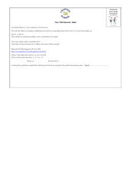 Mon &ndash; Maths talk homework &ndash; x and divide server