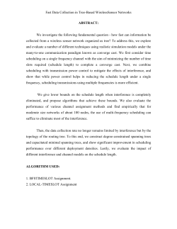 Fast Data Collection in Tree-Based WirelessSensor